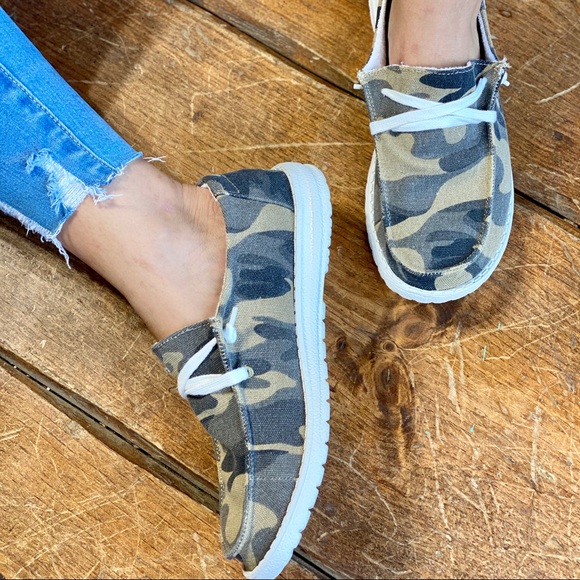 Green Camo Slipons - Picture 2 of 10